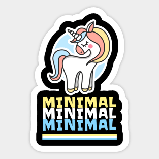 the minimal unciorn! Sticker